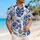 Mid-Century Tropical Mask Fish And Wave Motifs For Retro Resort Vacation Outfits Hawaiian Shirt - 6