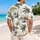 Vintage Tropical Palm And Island Toile For Beach Vacation Resort Wear And Coastal Getaways Hawaiian Shirt - 2
