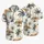 Vintage Tropical Palm And Island Toile For Beach Vacation Resort Wear And Coastal Getaways Hawaiian Shirt - 5