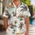 Vintage Tropical Palm And Island Toile For Beach Vacation Resort Wear And Coastal Getaways Hawaiian Shirt - 1