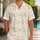 Ivory Geometric Botanical Lattice Style For Upscale Resort Vacations And Beach Getaways Hawaiian Shirt - 1