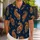 Midnight Navy Gold Paisley Resort Style For Tropical Vacations And Beach Parties Men Hawaiian Shirt - 1