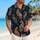 Midnight Navy Gold Paisley Resort Style For Tropical Vacations And Beach Parties Men Hawaiian Shirt - 6