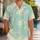 Tropical Reef Fish Seafoam Resort Wear For Beach Vacation Travel And Cruise Days Hawaiian Shirt - 1
