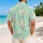 Tropical Reef Fish Seafoam Resort Wear For Beach Vacation Travel And Cruise Days Hawaiian Shirt - 2