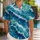 Turquoise Ocean Wave Foam For Beach Vacation Resort Wear And Coastal Travel Style Hawaiian Shirt - 1
