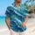 Turquoise Ocean Wave Foam For Beach Vacation Resort Wear And Coastal Travel Style Hawaiian Shirt - 6