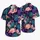 Midnight Violet Flamingo Orchid Tropical Resort Vacation Wear For Men Beach Summer Hawaiian Shirt - 5