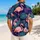 Midnight Violet Flamingo Orchid Tropical Resort Vacation Wear For Men Beach Summer Hawaiian Shirt - 2