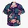 Midnight Violet Flamingo Orchid Tropical Resort Vacation Wear For Men Beach Summer Hawaiian Shirt - 7