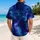 Deep Blue Galaxy Nebula Starfield For Beach Vacations And Resort Getaways For Men Hawaiian Shirt - 2