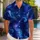 Deep Blue Galaxy Nebula Starfield For Beach Vacations And Resort Getaways For Men Hawaiian Shirt - 1
