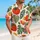 Tomato Tropical Leaf Resort Wear for Summer Vacations and Coastal Getaway Lovers Hawaiian Shirt - 6