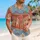 Asian Elephant Folk Art Motifs for Resort Travel, Beach Days and Summer Festivals Hawaiian Shirt - 6