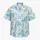Blue Seafoam Tropical Vine Floral Resort Wear For Plus Size Beach Vacation Style Hawaiian Shirt - 7