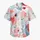 Abstract Coral Red And Blue Tropical Spots For Resort Travel And Beach Vacation Wear Hawaiian Shirt - 7