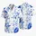Cobalt Blue Tropical Flowers For Resort Getaways And Coastal Summer Style For Men Hawaiian Shirt - 5