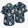 Midnight Navy Ivory Tropical Flowers for Resort Vacations and Island Getaways Hawaiian Shirt - 5