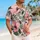 Blush Pink Tropical Flowers And Eucalyptus Leaves For Resort Parties And Beach Travel Hawaiian Shirt - 6