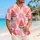 Watermelon Checkerboard Resort Wear for Beach Vacations, Summer Parties and Travel Hawaiian Shirt - 6