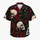 Gothic Skull And Crimson Rose Tropical Botanical Resort Style For Men Plus Size Vacation Wear Hawaiian Shirt - 7