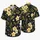 Cream Tropical Flowers on Charcoal for Resort Vacations and Summer Beach Getaways Hawaiian Shirt - 5