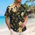 Cream Tropical Flowers on Charcoal for Resort Vacations and Summer Beach Getaways Hawaiian Shirt - 6