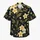Cream Tropical Flowers on Charcoal for Resort Vacations and Summer Beach Getaways Hawaiian Shirt - 7