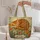 Sleeping Ginger Cat With Wildflowers For Book Lovers, Garden Gifts And Daily Errands Quilted Tote Bag - 5