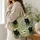 Black Cats, Ferns And Mushrooms For Nature Lovers, Everyday Carry And Gift Giving Quilted Tote Bag - 3