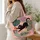 Black Cat Catching Fish With Tropical Leaves for Travel, Beach and Holiday Gifts Quilted Tote Bag - 3