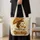 Hedgehog With Umbrella And Rain Boots for Autumn Errands and Nature Lovers Gifts Quilted Tote Bag - 4