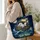 Ghost Pirate Ship Halloween Carryall for Fall Travel, School, Work and Everyday Adventures Quilted Tote Bag - 3