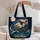 Ghost Pirate Ship Halloween Carryall for Fall Travel, School, Work and Everyday Adventures Quilted Tote Bag - 5