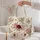 Vintage Roses And Monarch Butterflies for Shopping, Travel, and Christian Gift Giving Quilted Tote Bag - 5