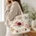 Vintage Roses And Monarch Butterflies for Shopping, Travel, and Christian Gift Giving Quilted Tote Bag - 3