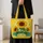 Sunflower Ladybug Botanical Carryall For Summer Travel, Market Days And Garden Lovers Quilted Tote Bag - 4