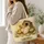 Rustic Hen And Chick Farmyard Scene For Market Trips, Travel, And Chicken Keeper Gifts Quilted Tote Bag - 3
