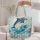 Leaping Dolphin Over Turquoise Waves Beach Travel Gift For Ocean And Coastal Lovers Quilted Tote Bag - 5