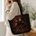 Black Dragon Lava Fantasy For Travel School Commuting Everyday Style For Fantasy Fans Quilted Tote Bag - 3