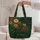 Autumn Wildflower Meadow Embroidered Style Everyday Gift For Nature Garden Lovers Quilted Tote Bag - 5