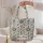 Indigo Floral Tile Motifs For Travel, Beach Days, Markets And Everyday Boho Style Quilted Tote Bag - 5