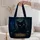 Mysterious Black Cat Moonlit Stars For Gothic Night Travel And Everyday Carry Cat Lovers Quilted Tote Bag - 5