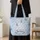 Snowflake And Snowy Pine Trees For Winter Travel, Gym Days, And Weekend Getaways Quilted Tote Bag - 4