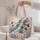 Waterfall And Thistle Floral For Weekend Travel, Gym Days And Nature Loving Women Quilted Tote Bag - 5
