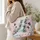 Waterfall And Thistle Floral For Weekend Travel, Gym Days And Nature Loving Women Quilted Tote Bag - 3