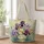 Watercolor Iris Garden With Name Medallion For Mother's Day Gifts And Everyday Carry Quilted Tote Bag - 1