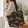 Woodland Rabbit And Peony Floral Gift For Garden Lovers, Travel And Daily Outings Quilted Tote Bag - 3
