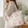 Watercolor Peonies Wildflowers And Berries For Spring Travel And Everyday Outings Quilted Tote Bag - 3