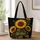 Golden Sunflower Bouquet For Daily Work, Shopping, Beach Days And Gift Giving For Women Quilted Tote Bag - 1